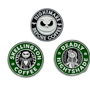 Jack Skellington Lapel Pin Nightmare Christmas Badge Brooch Accessories Jewelry